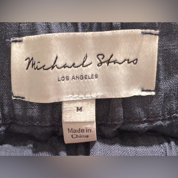 MICHAEL STARS EUC SZ M MARTINA LINEN SKIRT IN ADMIRAL (NAVY) - Picture 6 of 6